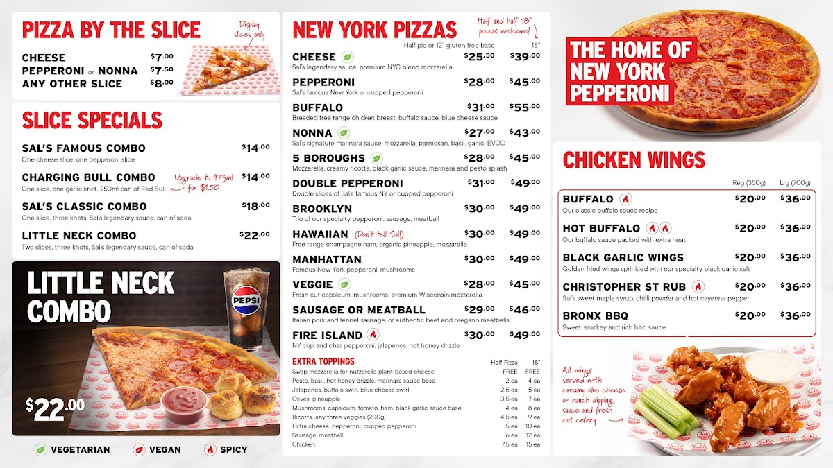 Menu Sal's Authentic Ny Pizza Hamilton-1