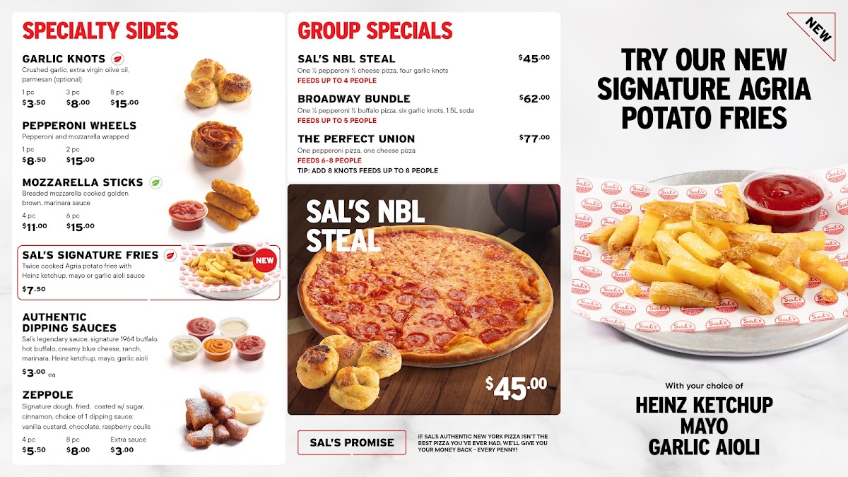 Menu Sal's Authentic Ny Pizza Hamilton-2